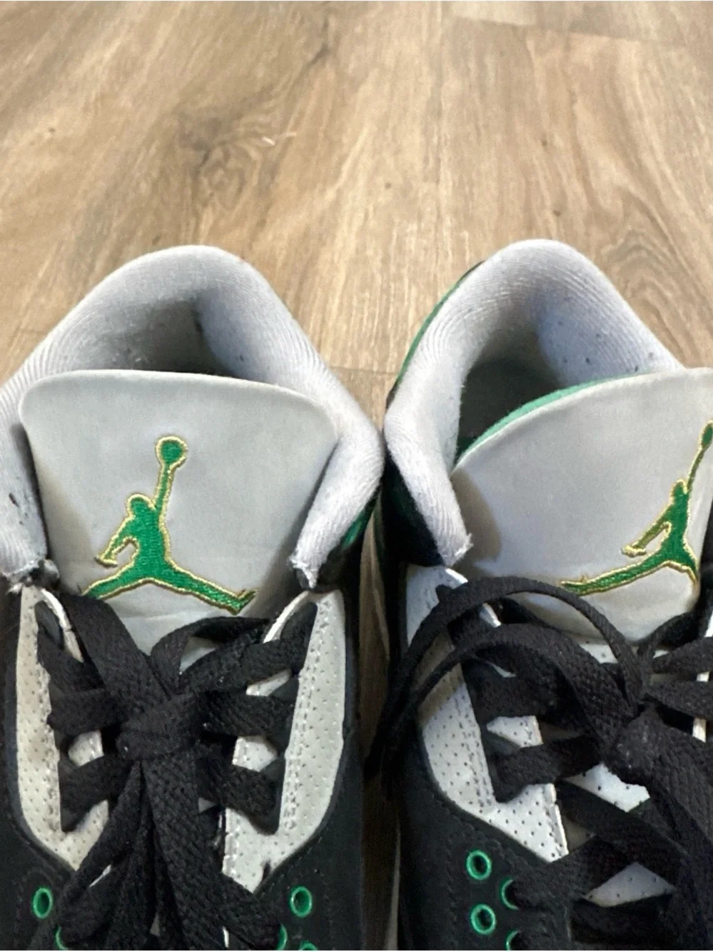 Jordan 3 Pine Green Black Cement Size 7